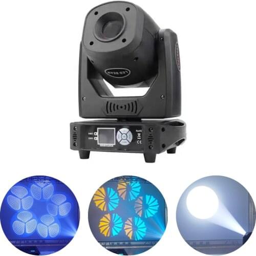 120W LED Beam Wash Spot Moving Head Lights DMX512 Control Rainbow Effect Static Rotating 2IN1 Gobo DJ Show Disco Party Light