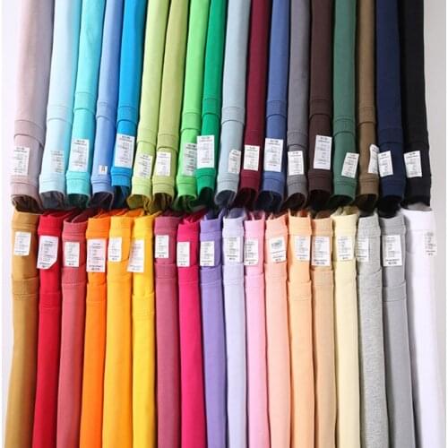 16 Styles Summer Basic100% Cotton Tee Daily Casual Soft Breath Short Sleeve T Shirts Men Harajuku O-Neck Plain Tops