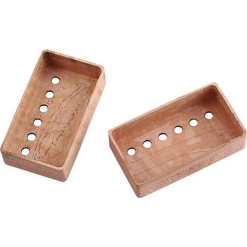 2 pieces of musical instrument wooden pickup cover maple maple electric guitar accessory pickup cover replacement