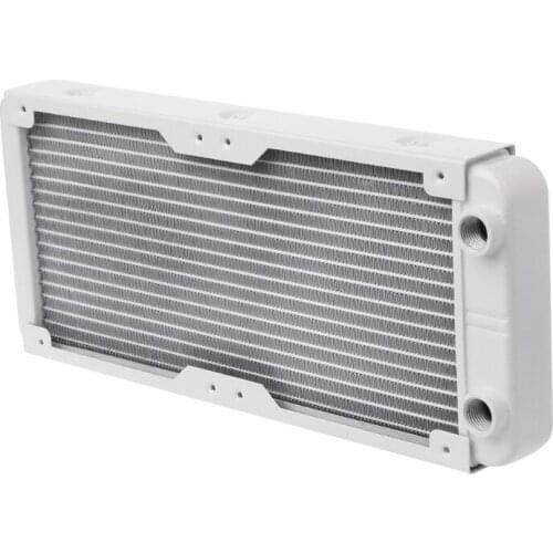 YYDS 240mm Aluminum Computer Radiator Water Cooler 18 Tube CPU Heat Sink Exchanger