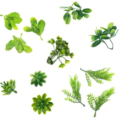 50pcs Artificial Plastic Green Plant Jasmine Pinecones Decoration Bouquet Gift Box Soap Fose