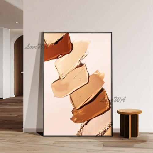 Simple High Definition Handpainted Color Abstract Painting On Canvas Modern Home Decoration Picture For Living Room No Framed