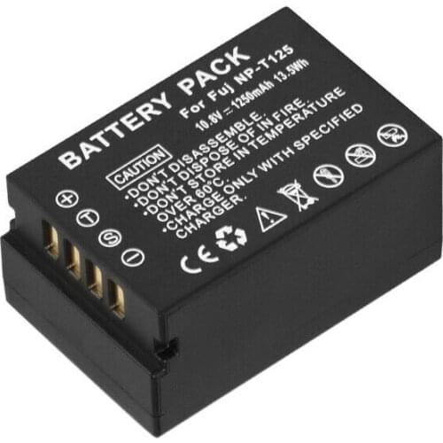 1PCS 1250mAh NP-T125 NP T125 Rechargeable Digital Camera Battery Pack for Fujifilm Fuji GFX 50S 50R GFX50R GFX50S GFX100