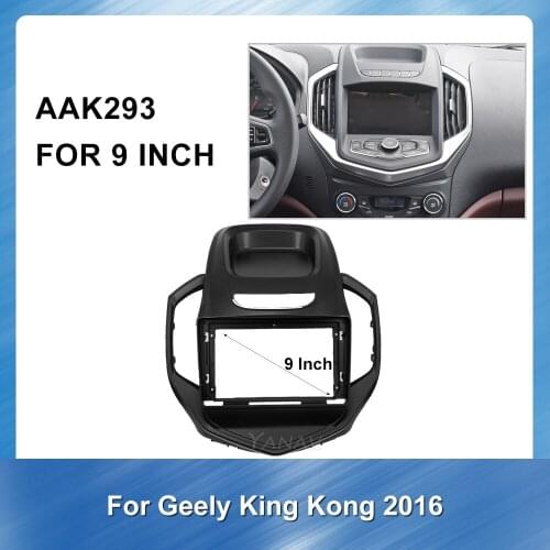 Car radio Audio Fitting Adaptor Dash Trim Kits Fascia Panel frame for Geely King Kong 2016 GPS Navigation Fascia Dash Panel