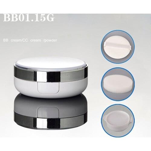 1PCS 15g 2015 new South Korea air cushion BB cream jar CC creams foundation liquid pressed powder jars DLY