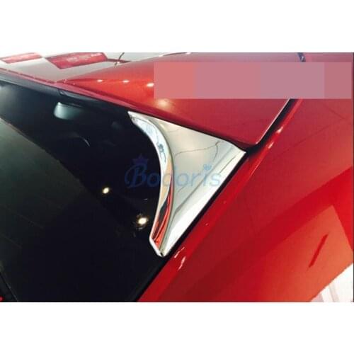 Rear Window Side Spoiler Moulding Trim Triangle Cover Chrome Car Styling For Nissan Qashqai 2014 2015 2016 2017 2018 Accessories