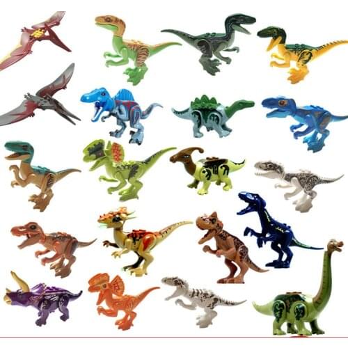 Park Dinosaur Tyrannosaurus Rex Raptor protection zone Building Blocks Set Kids Toys juguetes Compatible children boy gift new