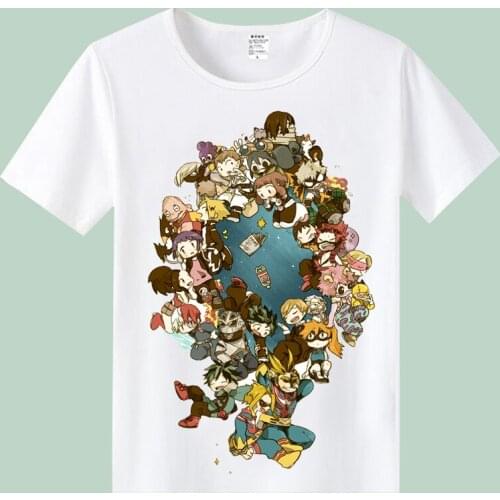 My Hero Academia T Shirts Short Sleeve Clothing Boku No Hero Academia Izuku Midoriya cosplay Funny Cartoon T-shirt For Man/woman