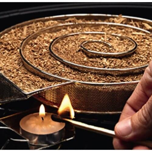 BBQ Smoke Generator Grilling Cold Smoker Box Apple Wood Chips Barbecue Smoking Chip BBQ Accessories Cooking Cold Smoke Generator