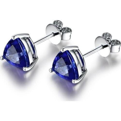 14K gold inlaid tortanzanite earrings, colorful gemstones, customized womens party anniversary Christmas fashion birthday gift