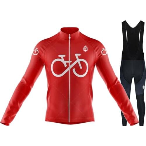 KR INEOS SPRING / Autumn Cycling Clothing Set Men Anti-UV Breathable Bicycle Wear Bicycle Wear / Long Sleeve Cycling Jersey Sets