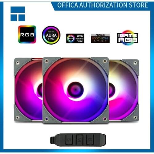 Thermalright TL-RS12 3-in-1 120mm CPU cooling fan 5V/3PIN RGB silent fan water cooling replacement fan with controller