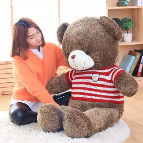 Wholesale 80cm Giant Bear Skin Teddy Bear Soft Plush Toys For Children Baby Brinquedos Good Quality Cheap Price