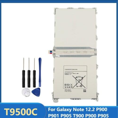 Original Replacement Tablet Battery T9500C For Galaxy Note 12.2 P900 P901 P905 T900 P900 P905 T9500C T9500E 9500mAh