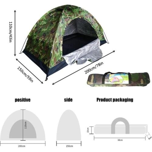Outdoor Camping Tent Waterproof UV Resistant Tent Lightweight Family Tent with Air Vent and Cover for Garden Fishing Beach