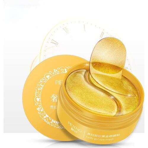 Gold Collagen Eye Mask Dark Circle Natural Moisturizing Gel Eye patches Remove Anti-Aging Bag Eye Whitening Skin Care 60pcs