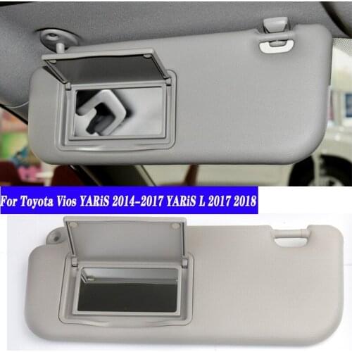 1PCS For Toyota VIOS YARiS 2014 2015 2016 2017 YARiS L 2017 2018 Car Interior Front Sun Visor Panel Sunvisor Makeup Mirror