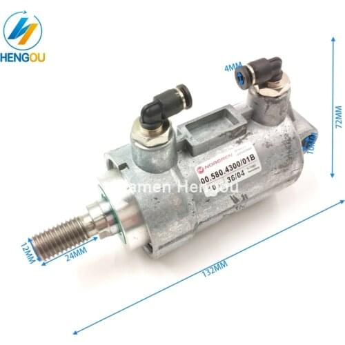 2 Pieces Hengoucn pneumatic cylinder D40 H25 00.580.4300 Hengoucn PM74 SM74 SM52 machine parts