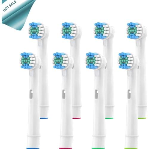 8pcs Replacement Brush Heads For Oral-B Electric Toothbrush Advance Power/Vitality Precision Clean/Pro Health/Triumph/3D Excel