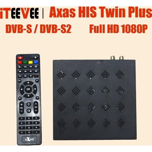 2pc/lot Full HD Satellite Receiver With 2x DVB-S2 SAT Tuner Installed With Axas HIS Twin Linux E2 Open ATV TV Box Replace ZGEMMA