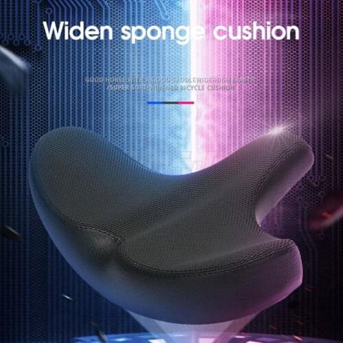 Bicycle Wide Seat Saddle Comfortable Sponge Cushion Mountain Bike Safe MTB Bike Sponge Cushion Riding Equipment Chair Mat