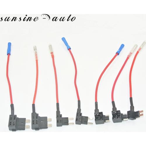 100pcs 12V Car Add-a-circuit Fuse TAP Adapter Standard Blade MICRO2 Micro Mini ATM APM Blade Fuse Taps Holder