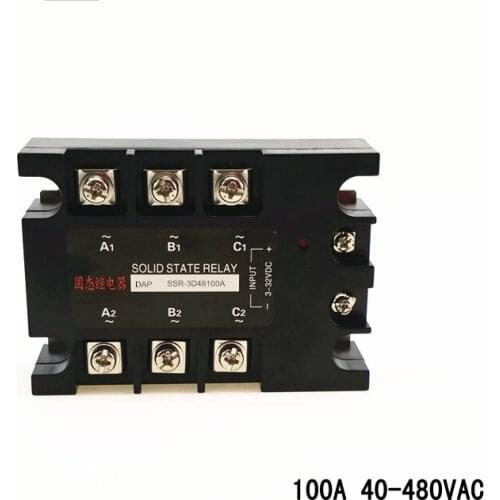 10A three-phase solid state relay 480vac normally open non-contact switch SSR-3D4810A