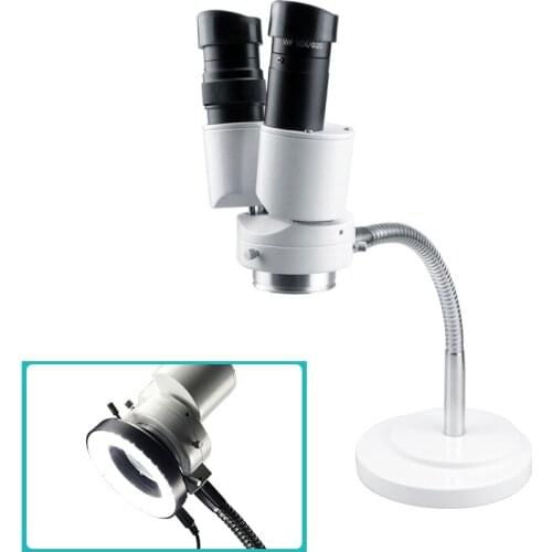10X Dental Laboratory Microscope with 144 LED Dentistry Tool Monocular Endodontic For Teeth carving