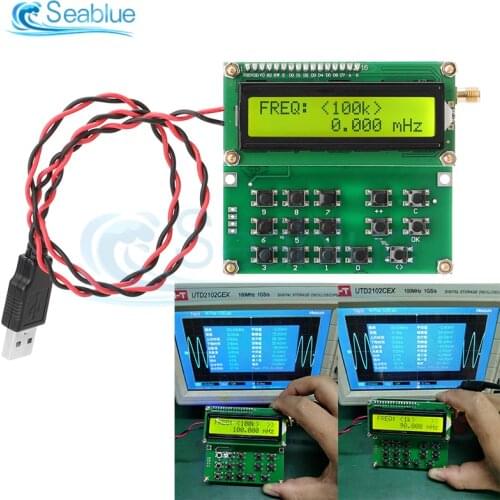1602LCD RF Signal Generator 35MHz -4000MHz Time Source Signal Generator ADF4351 VFO HXY D6 V1.02 DC 4.5 -5.5V