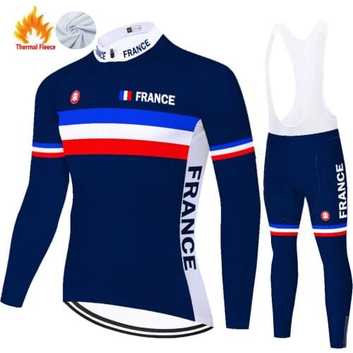 2021 france Winter Thermal Fleece Conjunto Ciclismo Hombre Radfahren Ausrüstung Cycling Equipment Ciclismo Masculino