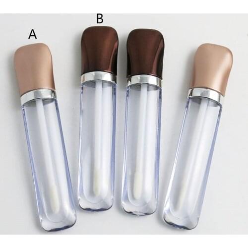 360 x 6.5 ml Empty Plastic Clear Cosmetic Lip Gloss Tube with 2 Different Colors Lid Mini Lipstick Lip Balm Sample Bottles