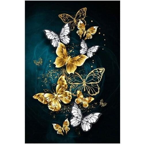 Butterfly Pattern 3D Diy Cross Ctitch Kits Diamond Art Crystal Mosaic Embroidery Painting Decor