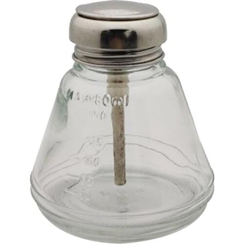 6oz(180mL) Empty Clear Pump Dispenser Push Down Press Bottle for Alcohol, Nail Polish Remover, Acet,one, Makeup Remover, etc