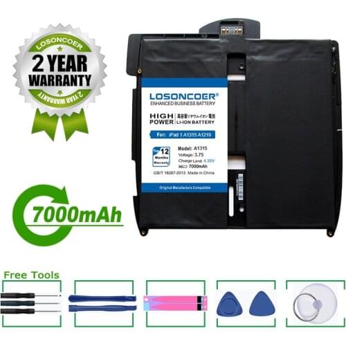 A1315 5900mAh Tablet Battery For Apple iPad 1 1st Generation A1315 A1219 A1337 616-0448 616-0478 969TA028H For iPad1 Battery