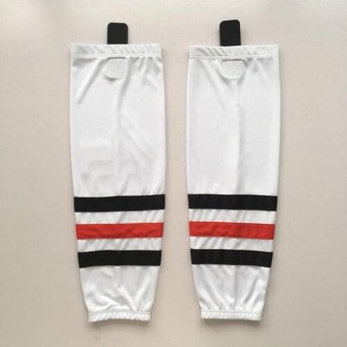 100% Polyester Ice Hockey Socks White Free Shipping