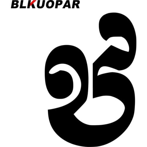 BLKUOPAR for Chinese Characters Car Stickers Vinyl Scratch-Proof Decals Personality Simple Windshield Motorcycle Car Styling