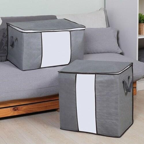 Large Quilted Bag Clothes Organizer Closet Organizer Non-Woven Clothes Storage Bags Dorm Room Essentials Foldable Storage Box