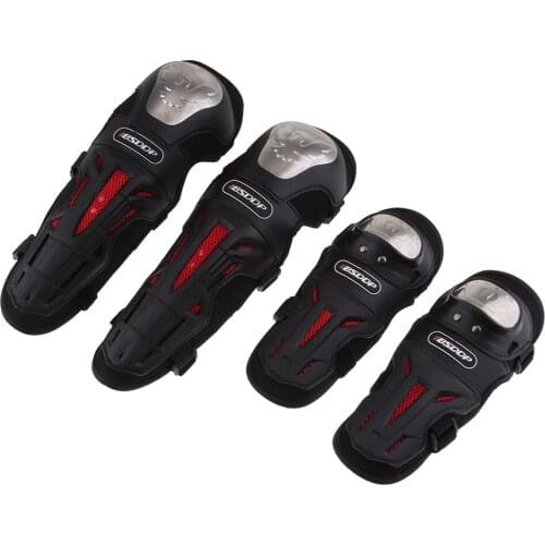 Black Compression Leg Sleeve with Knee Elbow Protector Knee Caps Elbow Pad