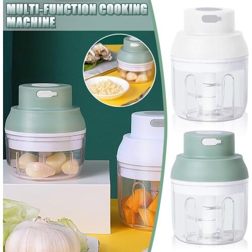Electric Food Crusher Mini Garlic Press Garlic Crusher Vegetable Chopper For Kitchen Crushed Garlic Crushed Ginger Chili#dg4
