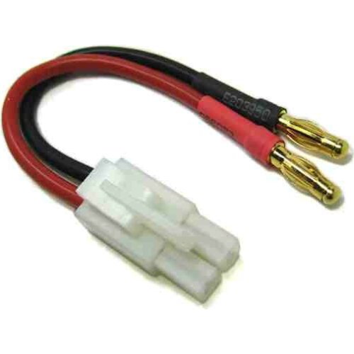 Etronix Male Tamiya to Two 4.00mm Male Gold Bullet Connectors Adaptor Cable ET0838
