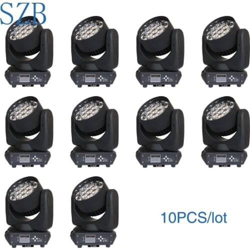 19x15W LED Lyre Zoom Wash RGBW 4in1 Moving Head Light for Professional DJ Concert Disco Party Light 10pcs/lot/SZB-MH1915A