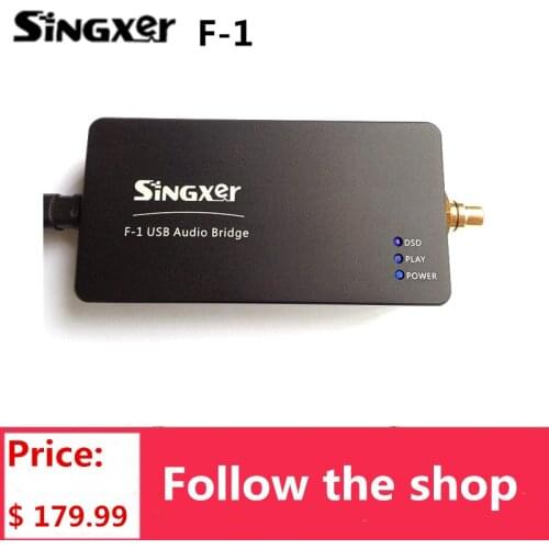 SINGXER F-1 XMOS USB digital interface Module with XU208 chip High end U8 upgraded version with CNC Aluminum Protective Case