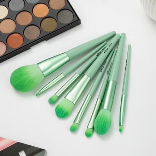 ANMOR 8Pcs Makeup Brushes Set With Bag Portable Powder Highlighting Eyeshadow Make Up Brush Cosmetic Tool Kit Recommend Brochas