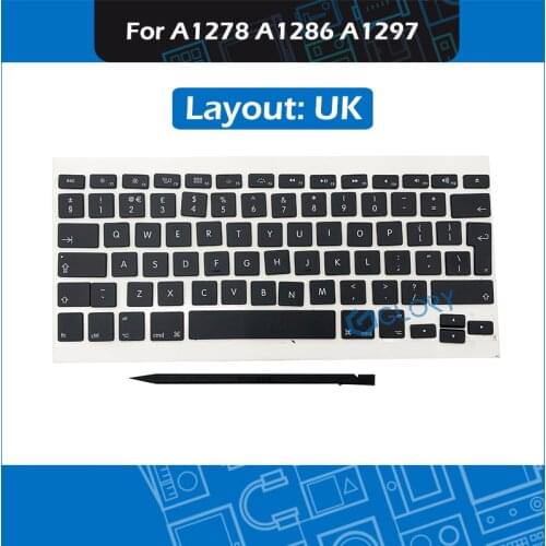 50set/Lot AP04 Keycaps kit US UK French Russian German Danish Swedish for Macbook Pro A1278 A1286 A1297 Keycap Replacement