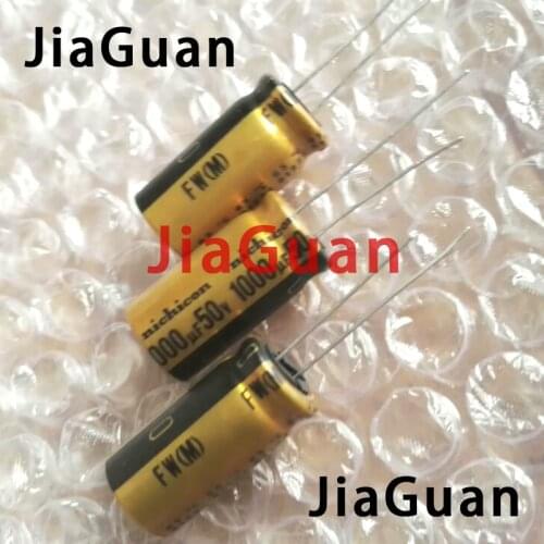 10pcs NEW NICHICON FW 1000UF 50V 12.5X25MM audio Electrolytic Capacitor 50V1000UF filter amplifier 50V 1000UF 1000UF/50V