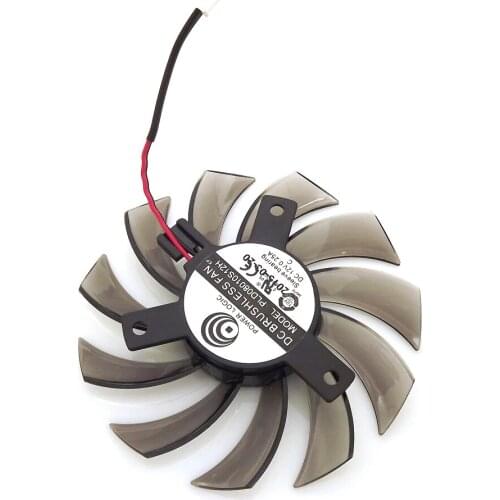 PLD08010S12H DC12V 0.25A 74mm 40x40x40mm 2Pin For GIGABYTE Graphics Card Cooler Cooling Fan