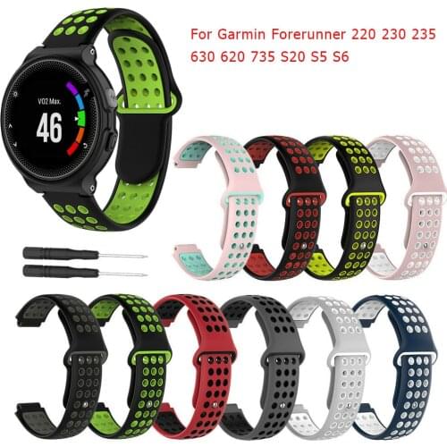 Wristband For Garmin Forerunner 220 230 235 630 620 735 Approach S20 S5 S6 Wrist Strap Smart Watchband Silicone Watch Band