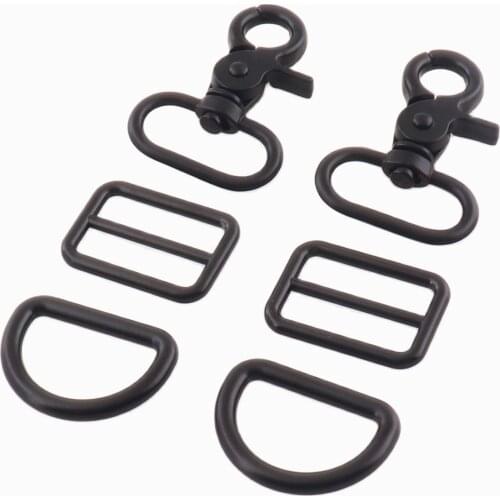 1" Swivel Clasp Claw with D Ring Rectangle Rings Swivel Spring Hook Lobster Clasp for Handbag Belt Clasps Strap Purse Snap Charm