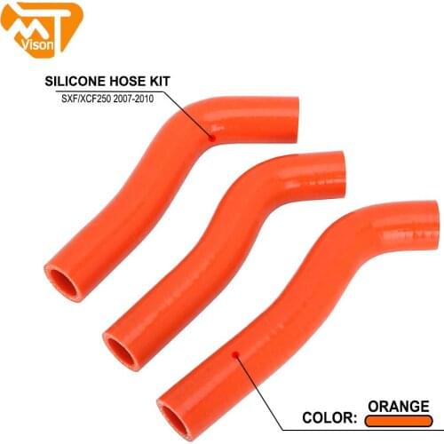 Motorcycle Engine Silicone Radiator Coolant Hose For KTM 250 SXF XCF 2007-2010