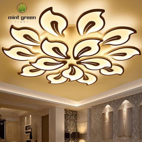 New modern led chandeliers for living room bedroom dining room acrylic iron body Interior home chandelier lamp fixtures